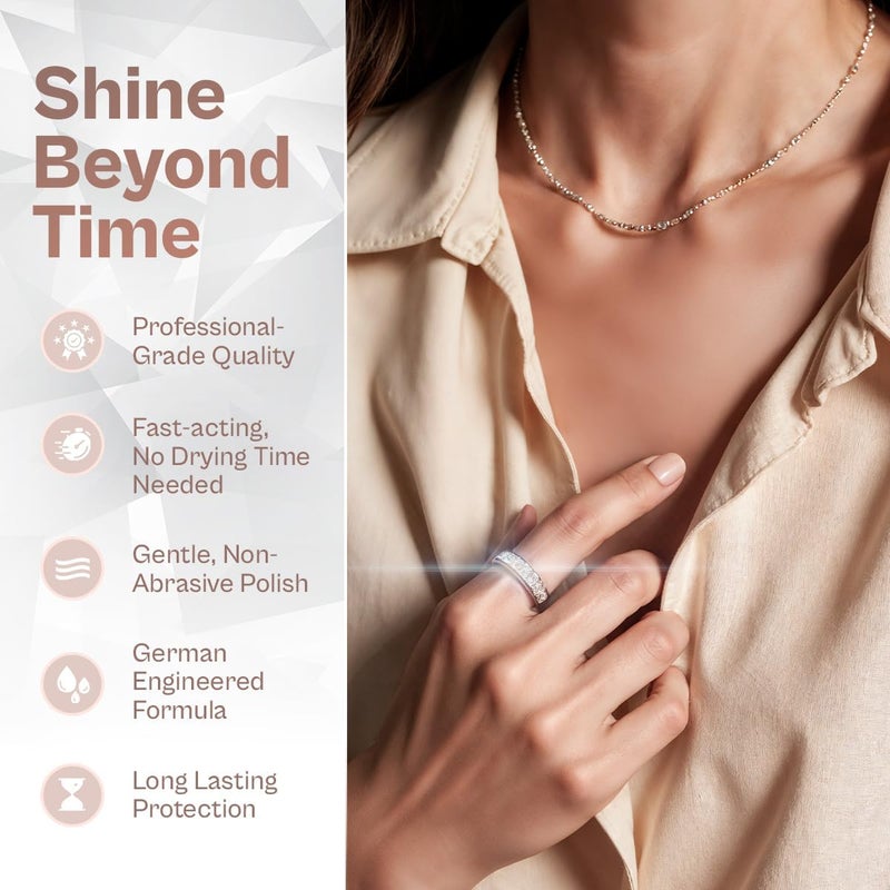 Flitz Precious Metals Polishing Creme - 1.76oz Tube of USA-Made Gold and Sterling Silver Jewelry Cleaner and Polish - Diamond Ring Cleaner to Remove and Protect Against Tarnish - Image 3